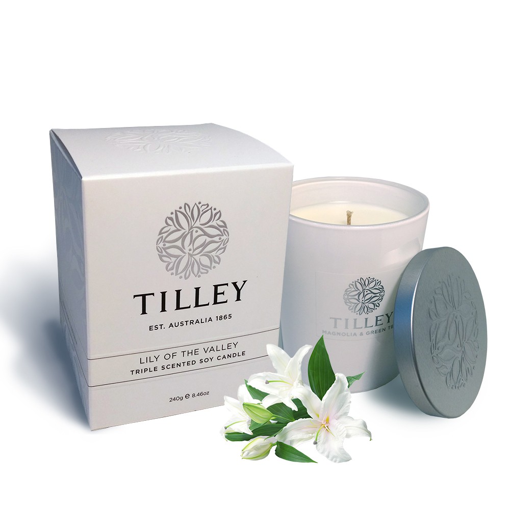 Tilley(百年特莉)-百合花香氛大豆蠟燭240g