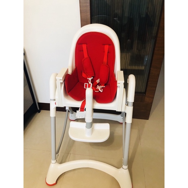 已賣出【myheart】折疊式兒童安全餐椅（紅色-二手）