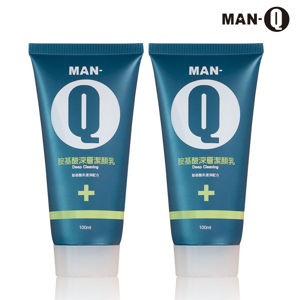 MAN-Q 胺基酸深層潔顏乳100mlx2瓶 去角質 中性/油性/混和性 滿699免運
