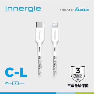 台達Innergie C-L USB-C對Lightning充電線 白 1.8M原價 690 (省 300)