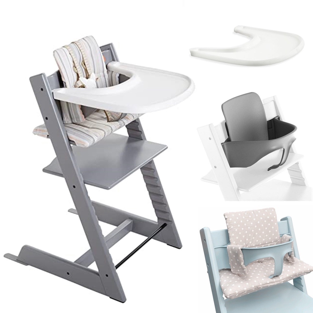 成長椅配件安全護欄圍欄靠背餐盤寶寶餐椅套件Baby Set適用stokke
