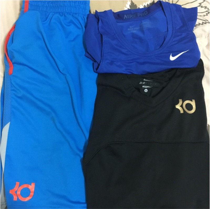Nike KD 籃球衣 籃球褲 Kevin Durant 雷霆 勇士 Drifit Dri-fit 緊身衣 m L XL