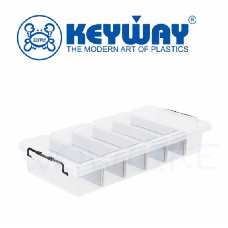 （9成新）KEYWAY全透明分類整理箱(K019強固型）(限中部面交或自取）