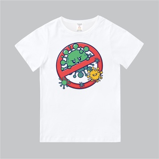 T365 臺灣製造 MIT CORONAVIRUS COVID-19 STOP 圖b 親子裝 童裝 T恤 T-shirt