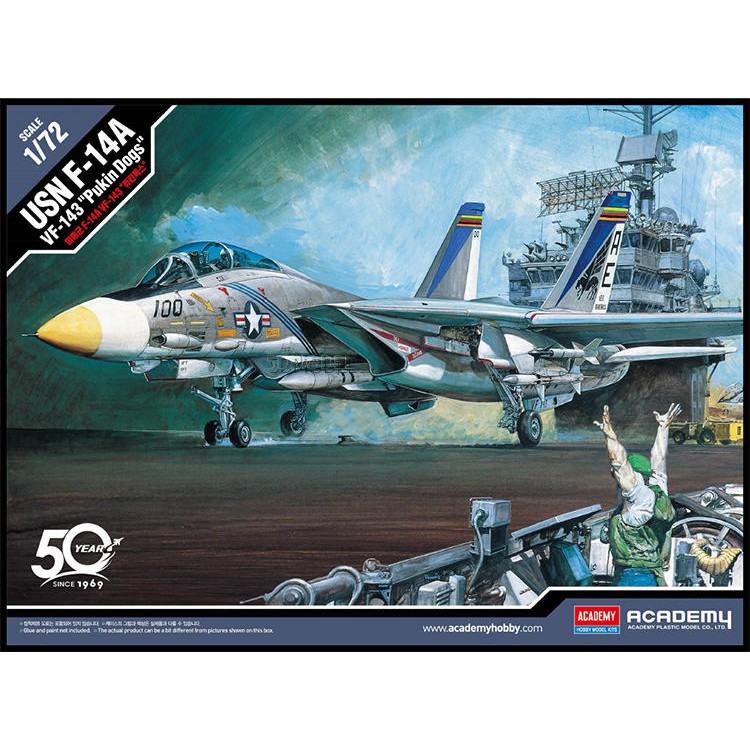 【上士】現貨 Academy 1/72 USN F-14A VF-143 Pukin Dogs 雄貓戰鬥機 12563