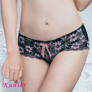 【Kanier卡妮兒內衣】花漾誘人蕾絲褲 (紫/粉/黑/藍)(Free size)