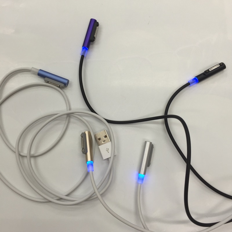 Sony專用磁充線燈光辨識 充電紅燈 充滿藍燈 Z1 Z2 Z3 ZU Z1mini Z2c z3mini