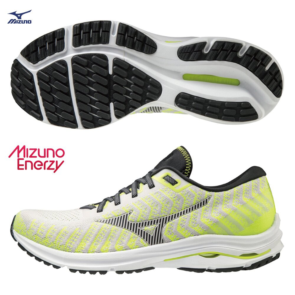 MIZUNO WAVE RIDER 24 WAVEKNIT 男鞋 慢跑 ENERZY 黃【運動世界】J1GC207516