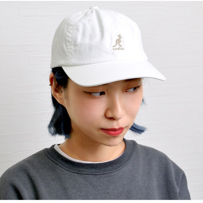 { Via } 台北信義 KANGOL 日本 WASHED BASEBALL CAP 袋鼠 老帽 刺繡 帽子