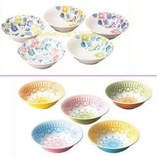 asdfkitty*迪士尼米奇米妮 5入陶瓷碗組-湯碗/點心碗/沙拉碗-日本製
