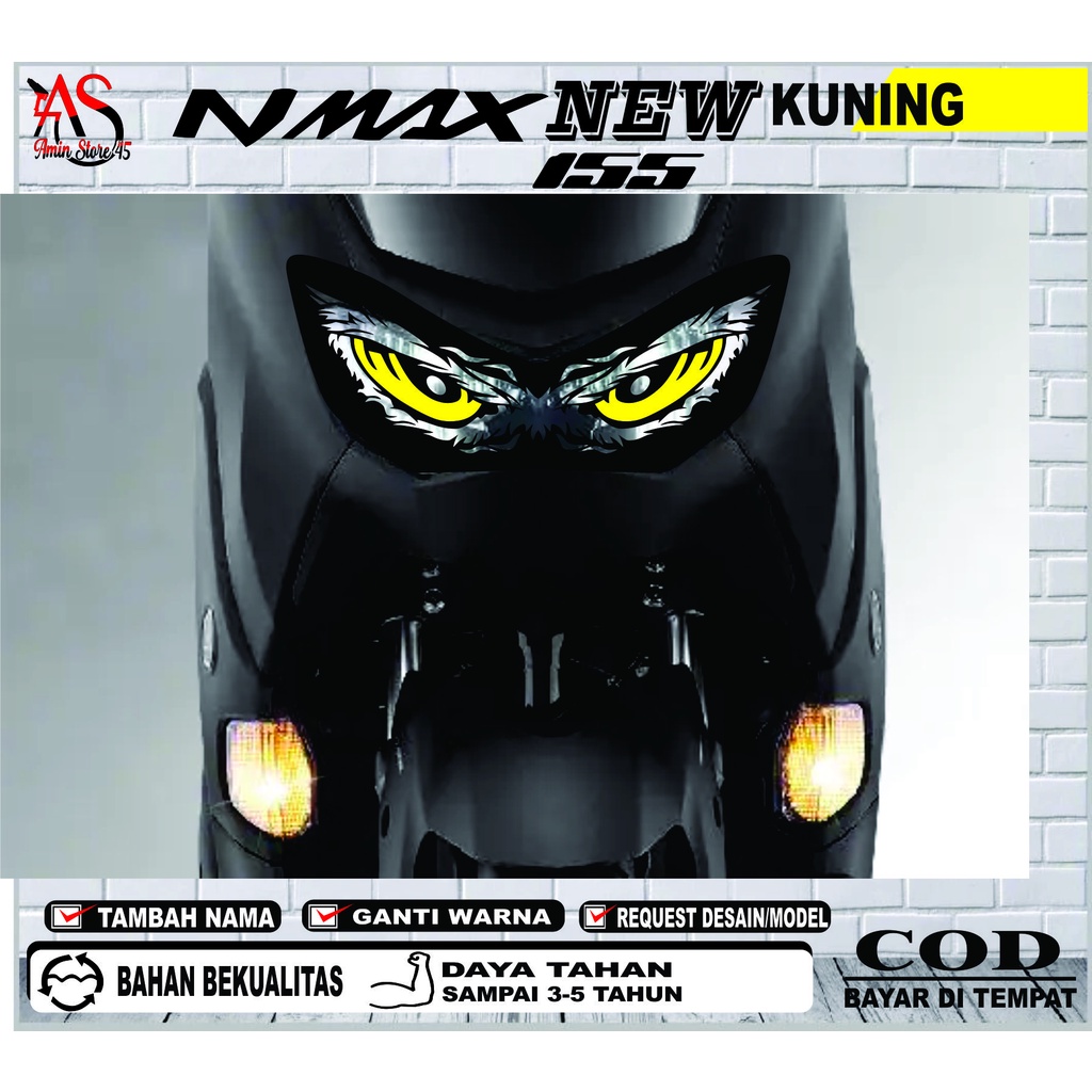 山葉 Mata Nmax 燈鷹眼貼新 Nmax 眼貼新貼紙變化雅馬哈 Nmax 燈新年 2020-2023