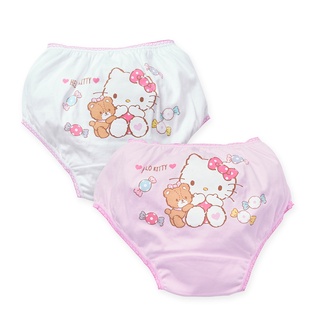 【Sanrio 三麗鷗】凱蒂貓 純棉女童內褲 (2入組) ｜旺達棉品 童內褲 KT-CG002