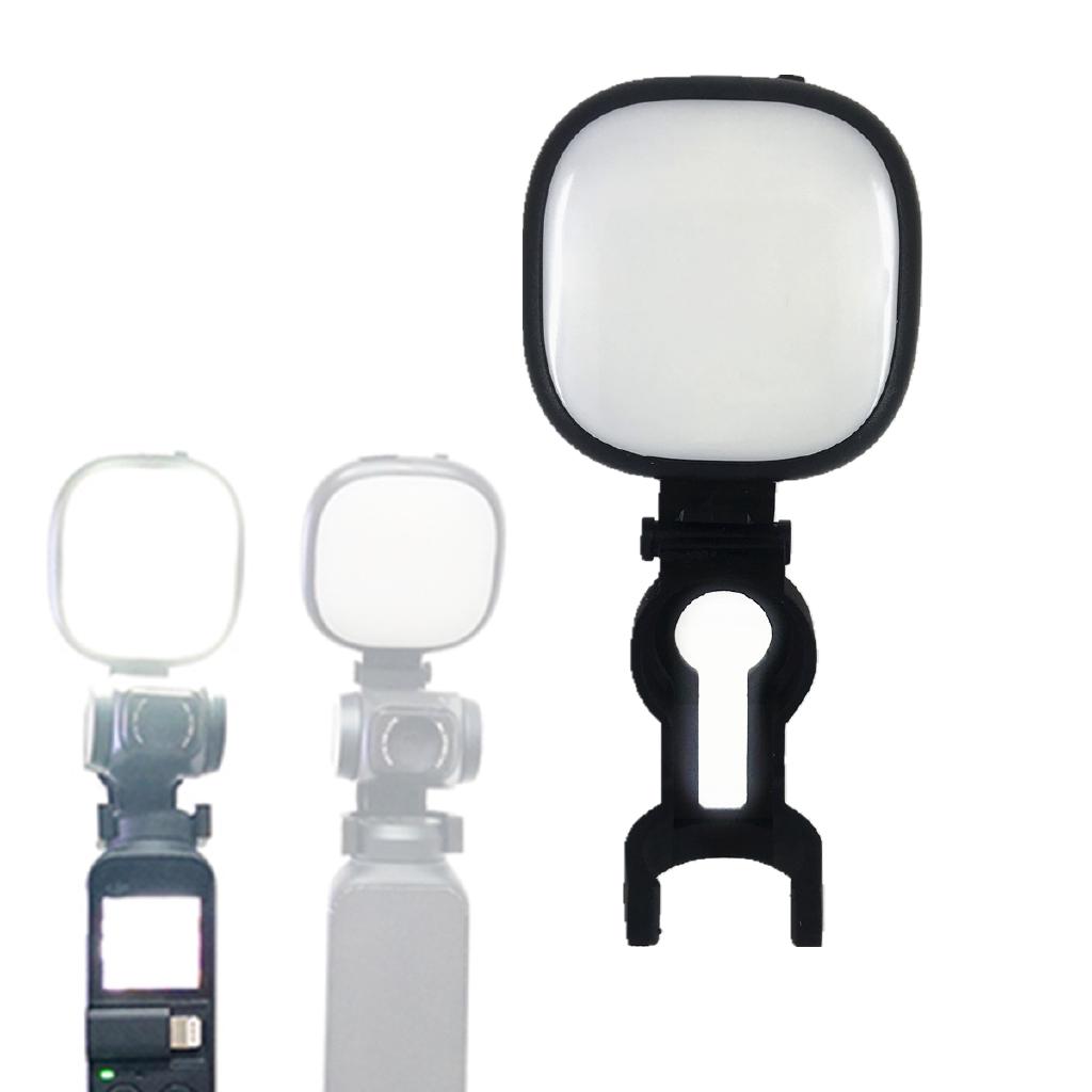 冷暖光 補光燈 + 固定架 支架 夾子 自拍杆支架 適用于 大疆 靈眸 DJI Osmo Pocket 口袋雲台相機
