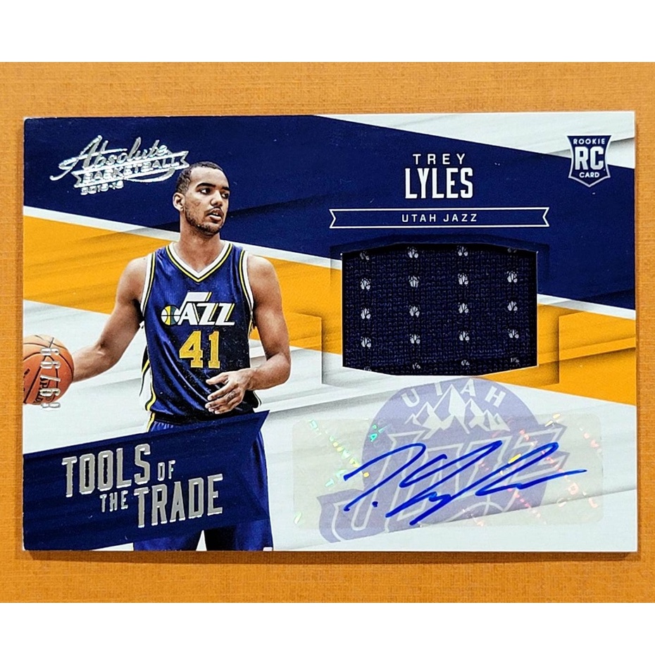 NBA球員卡 2015-16 PANINI - Absolute 爵士隊 Trey Lyles RPA簽名 福袋好幫手