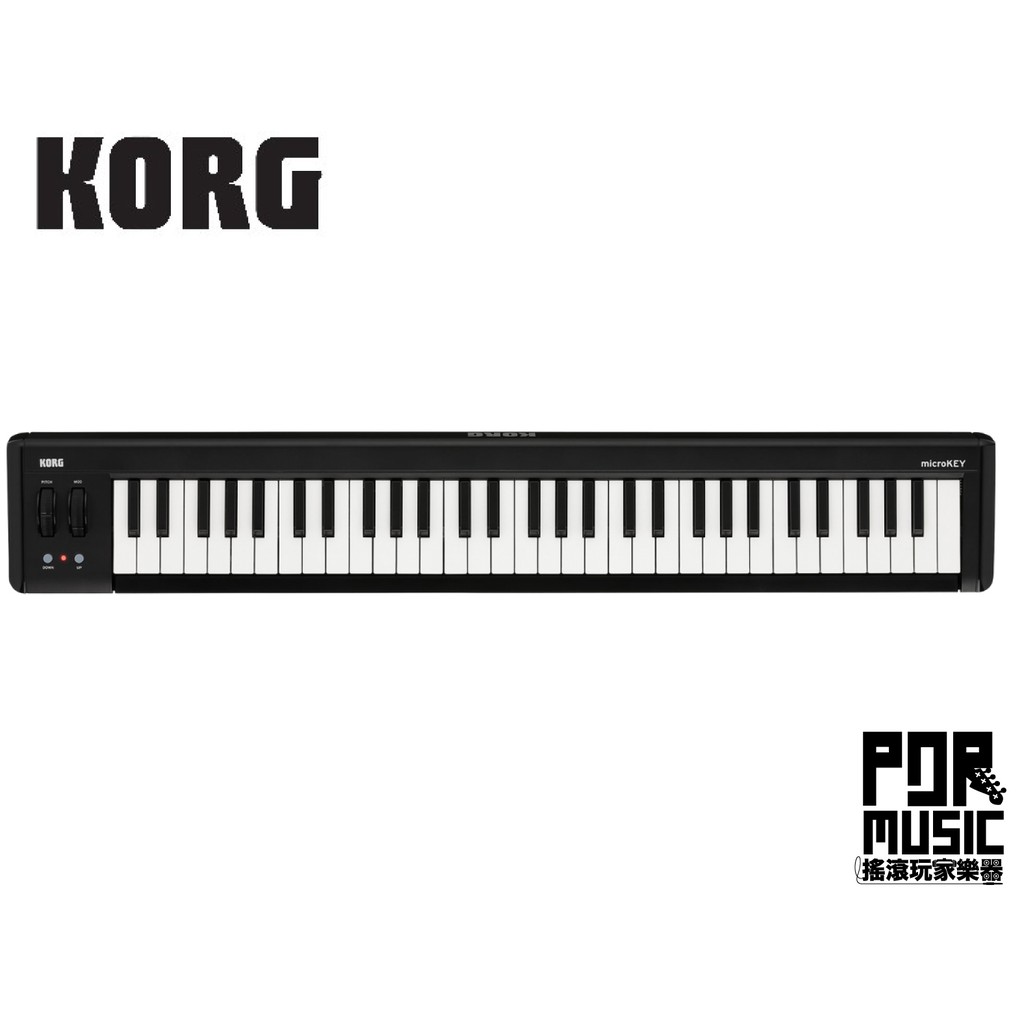 【搖滾玩家樂器】全新 公司貨 Korg Microkey 2 主控 鍵盤 61鍵 midi keyboard 控制器