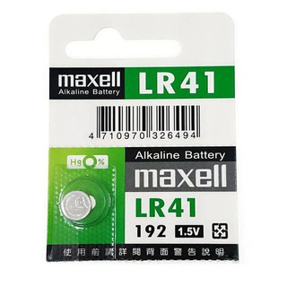 maxell LR41水銀電池 (單顆) LR-41