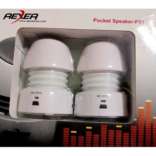 AEXEA 艾獅瑪 SD/FM多功能迷你喇叭揚聲器 pocket speaker-PS1 白色