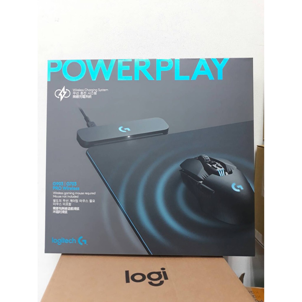 羅技logitech G903 Lightspeed Powerplay 無線遊戲滑鼠充電滑鼠墊2年保固 蝦皮購物