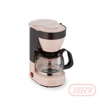【日本TOFFY】四杯美式咖啡機 馬卡龍粉
