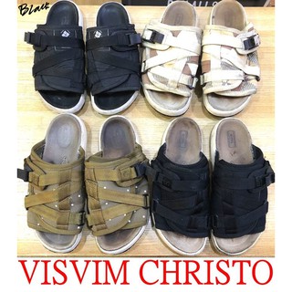 BLACK冠希著！美中古VISVIM CHRISTO懶人拖鞋FIL拖鞋 (綠點/拼接/素黑)