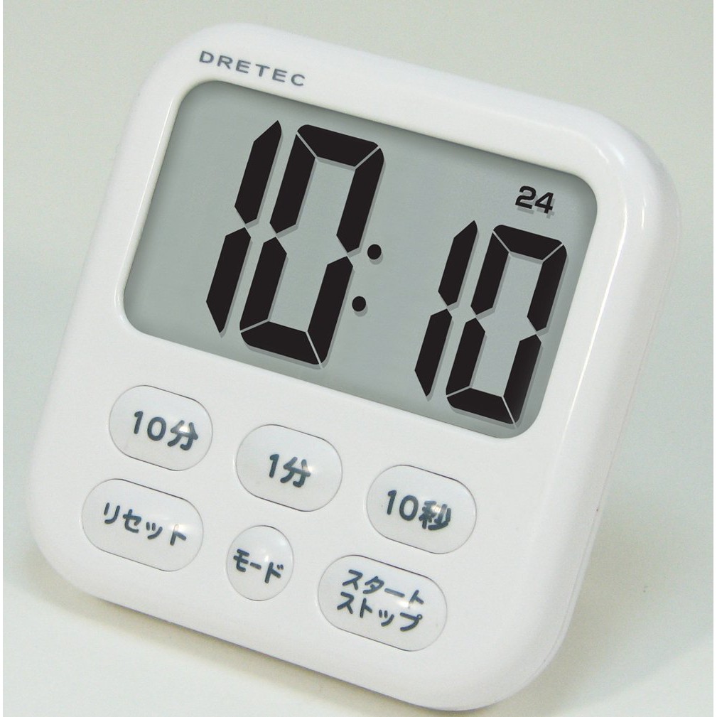 日本 DRETEC大螢幕計時器T-542 電子式計時器 料理計時器 讀書計時器 電子計時器 倒數計時器 時間管理