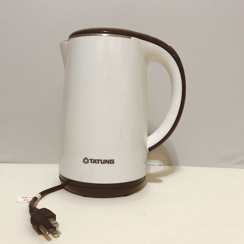 「二手」TATUNG大同-1.7L不鏽鋼電茶壺/煮水壺 白色