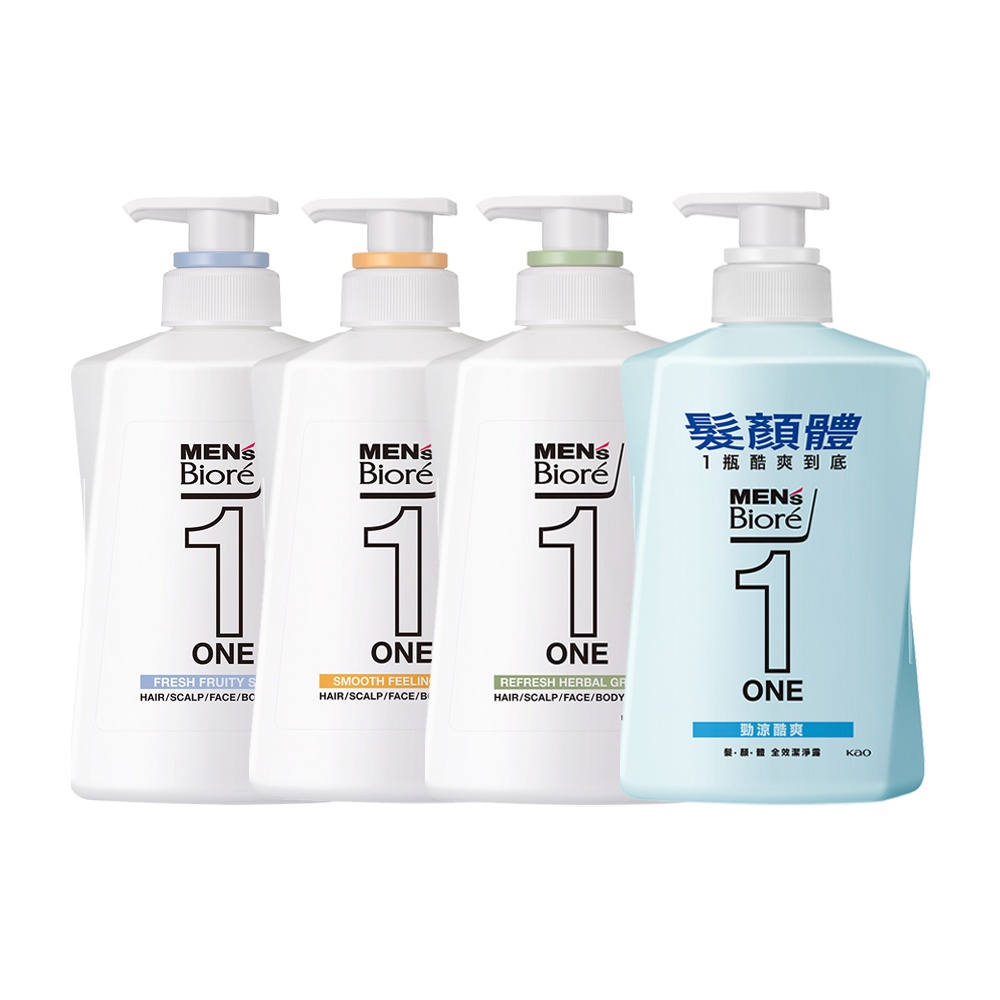 Men's Bioré】 ONE 髮顏體全效潔淨露4款任選480ml/200ml │花王旗艦館| 蝦皮購物
