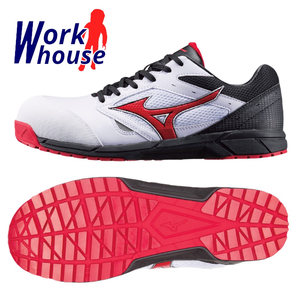 【Work house】MIZUNO LS 1代 美津濃 塑鋼頭 輕量工作鞋 防護鞋 3E寬楦 F1GA200801