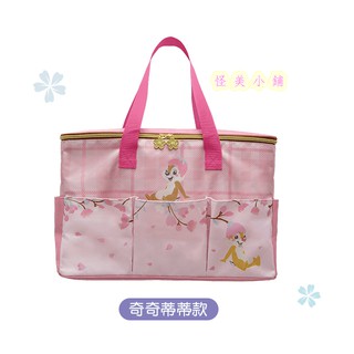 【怪美小鋪】現貨限量7-11迪士尼櫻花季系列【多功能大提袋】(奇奇蒂蒂款)手提袋 野餐購物袋 手提包