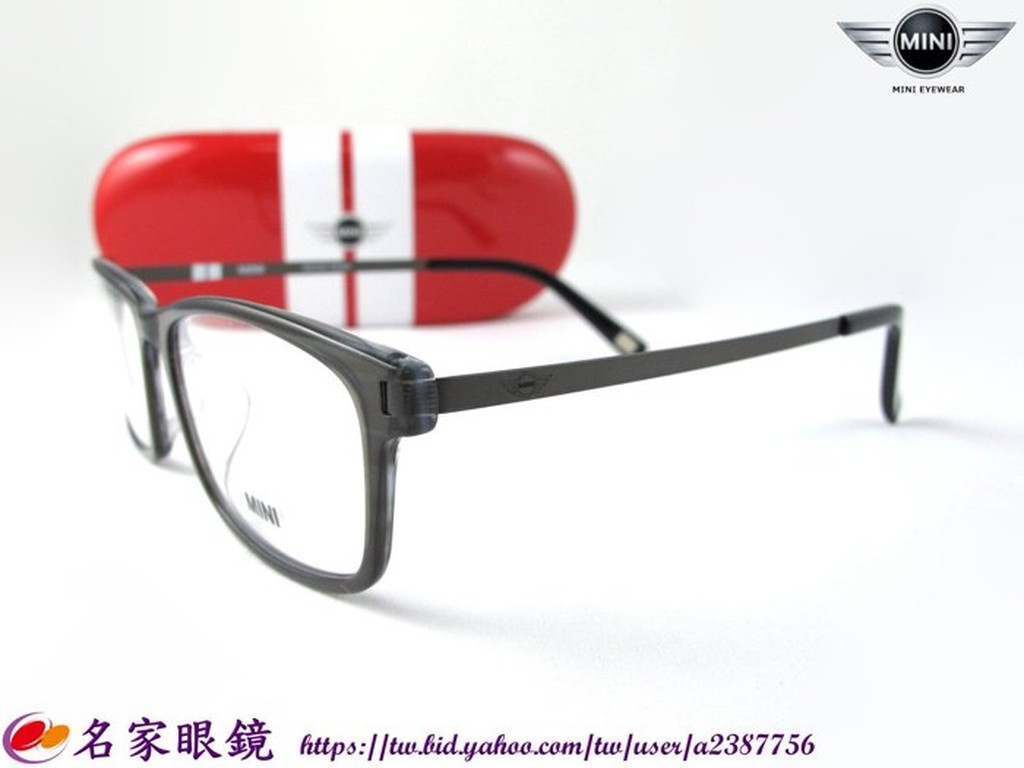 《名家眼鏡》MINI 時尚簡約風灰色光學鏡框 ※免運可議價※A M57019-051【台南成大店】