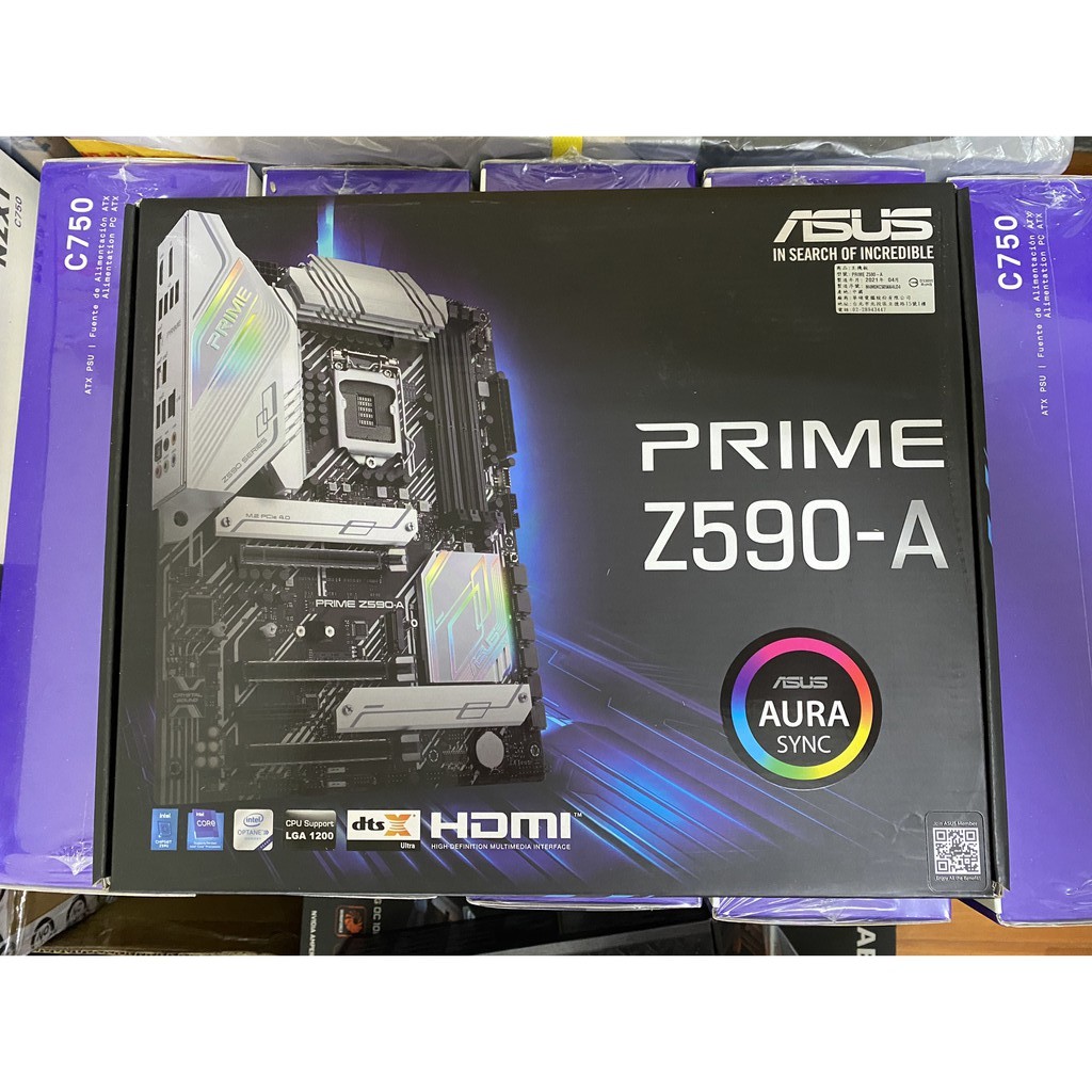 全新 台灣公司貨 華碩 PRIME Z590-A 主機板　含稅