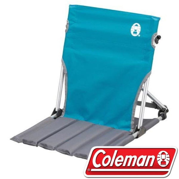 【Coleman 美國 緊湊地板椅《天空藍》】CM-7672J/露營椅/收納椅/小椅子/悠遊山水