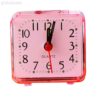 方形小床鬧鐘透明錶殼緊湊型旅行鐘迷你兒童學生書桌手錶