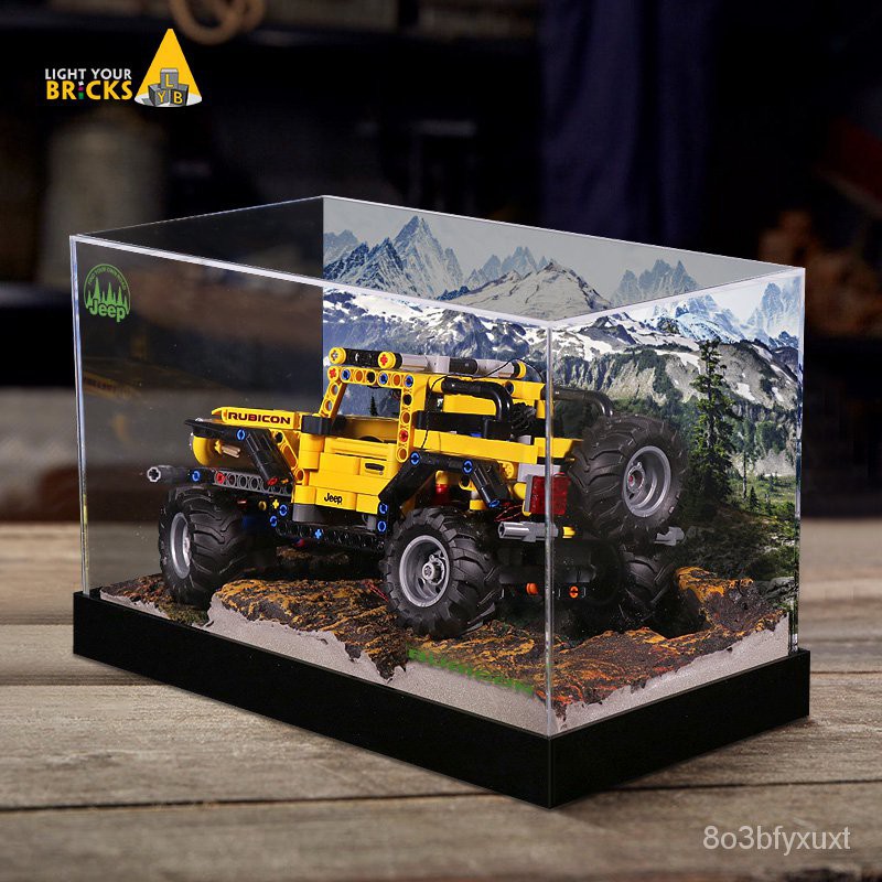 漫事新LYB適用樂高42122吉普jeep牧馬人展示盒亞克力防塵罩收納展示架