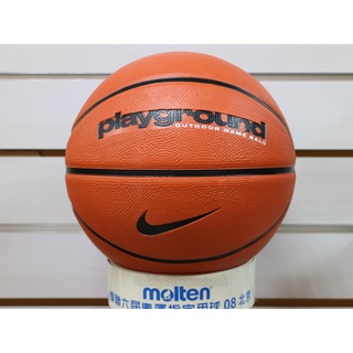 (布丁體育)公司貨附發票 NIKE PLAYGROUND 籃球 室外專用球 塗鴉款 橘色 標準7號尺寸和國小5號尺寸
