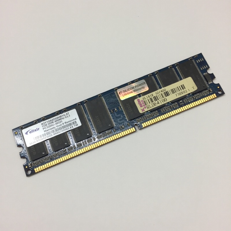 電腦記憶體 1G DDR-400MHZ-CL3 Taiwan