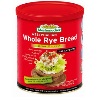 現貨 德國 Mestemacher 麥大師 全麥黑麵包 Whole Rye Bread tin 500g 富迪達 黑麵包