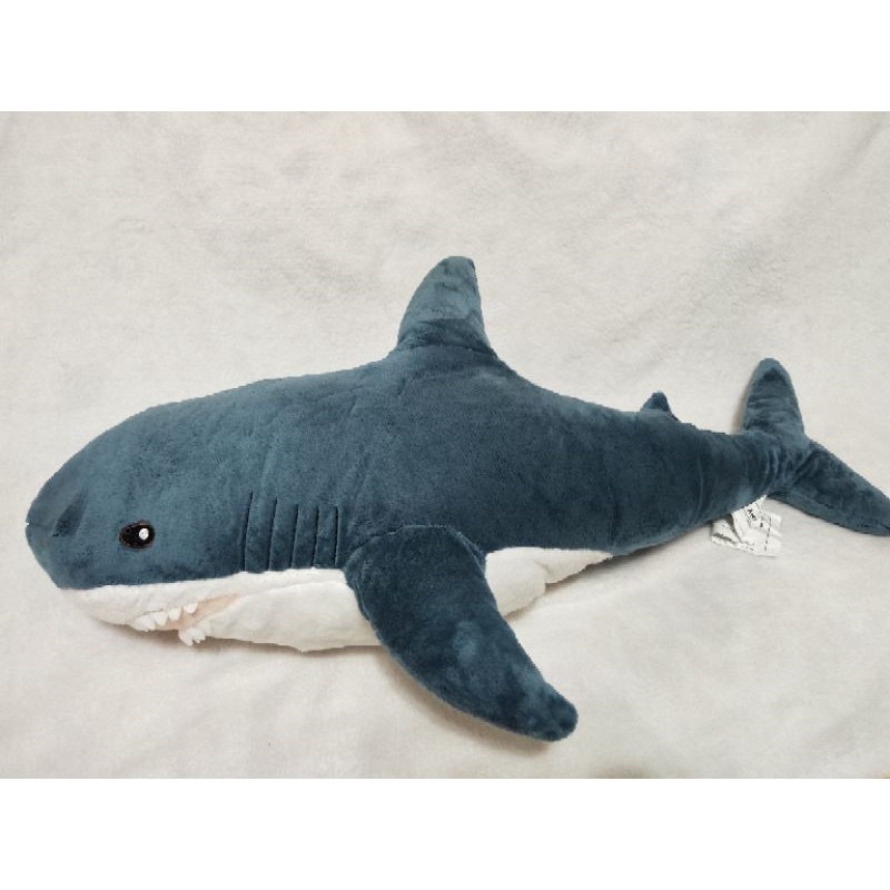 現貨  100公分鯊魚抱枕  巨大鯊魚娃娃 抱枕 絨毛玩具 交換禮物  鯊魚 IKEA同款