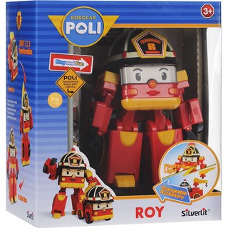 【台中創勝玩具】POLI波力-LED變形羅伊 #正版授權#波力#玩具汽車#變形汽車#變型機器人#LED#小男孩玩具