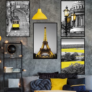 Eiffel Tower pvc框畫壁貼. 60X90 （訂單需滿100.才成立）(可合併選購賣場商品)