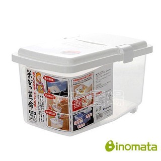 (玫瑰Rose984019賣場)日本製inomata米箱5kg~儲米箱/掀蓋式米箱/飼料箱/內有第2種儲米盒和量杯