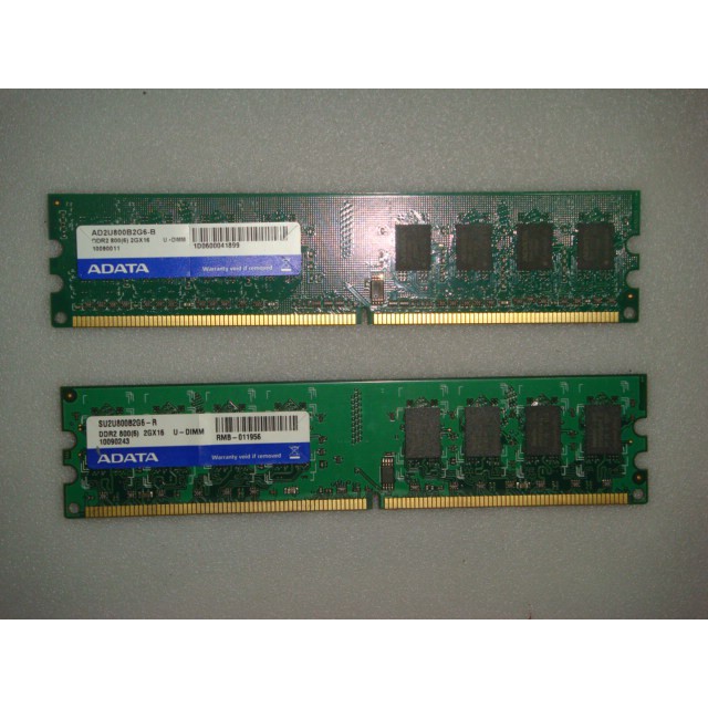 ADATA 威剛~桌上型電腦~記憶體~2GBX2=4GB~DDR2/800 16顆粒