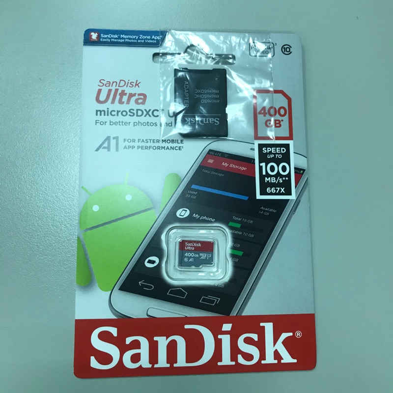 Sandisk 400g microSDXC 記憶卡 台灣公司貨