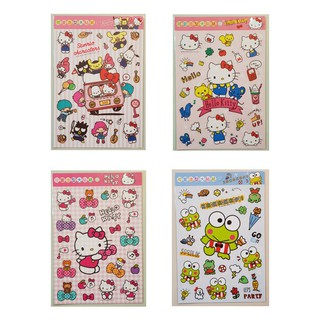 三麗鷗 HELLO KITTY 凱蒂貓 雙子星 布丁狗 美樂蒂 家族人物款 可愛造型大貼紙 透明貼紙 造型貼紙