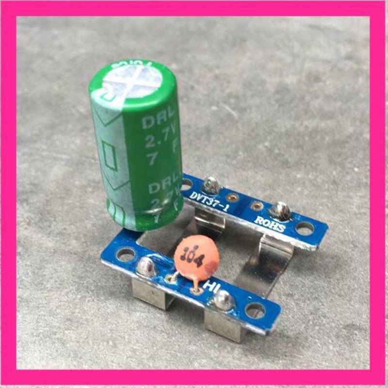 超級電容 法拉電容 2.7V 7.0F 7F 電容 10*20 模組 電池 模組 當小電池用

