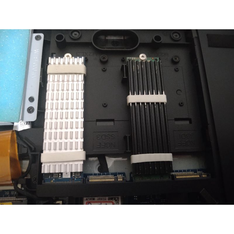 NB/筆電 NGFF/PCIE SSD固態硬碟M.2 2280 馬甲鋁擠散熱片 長70寬22高3mm(紅/金/銀/黑色)