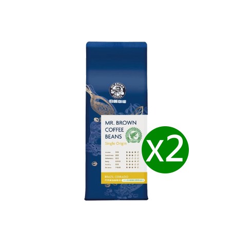 限時搶購 伯朗巴西咖啡豆100%雨林聯盟認證250g x2