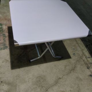 全新 3x3尺 烤漆腳 不鏽鋼 折合桌 免運費 白鐵桌