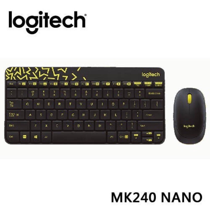【全新現貨】Logitech 羅技 MK240 無線滑鼠鍵盤組