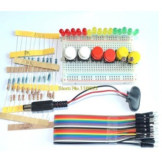 [創物客] Arduino UNO R3 麵包板 跳線 / 按鈕 LED 基礎 零件 實驗包